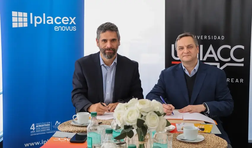 Iplacex y UNIACC firman convenio para beneficio de estudiantes, titulados y colaboradores 